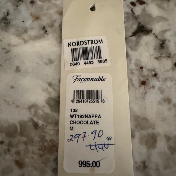 Faconnable Dark Brown Lambskin Leather Blazer - Picture 7 of 7